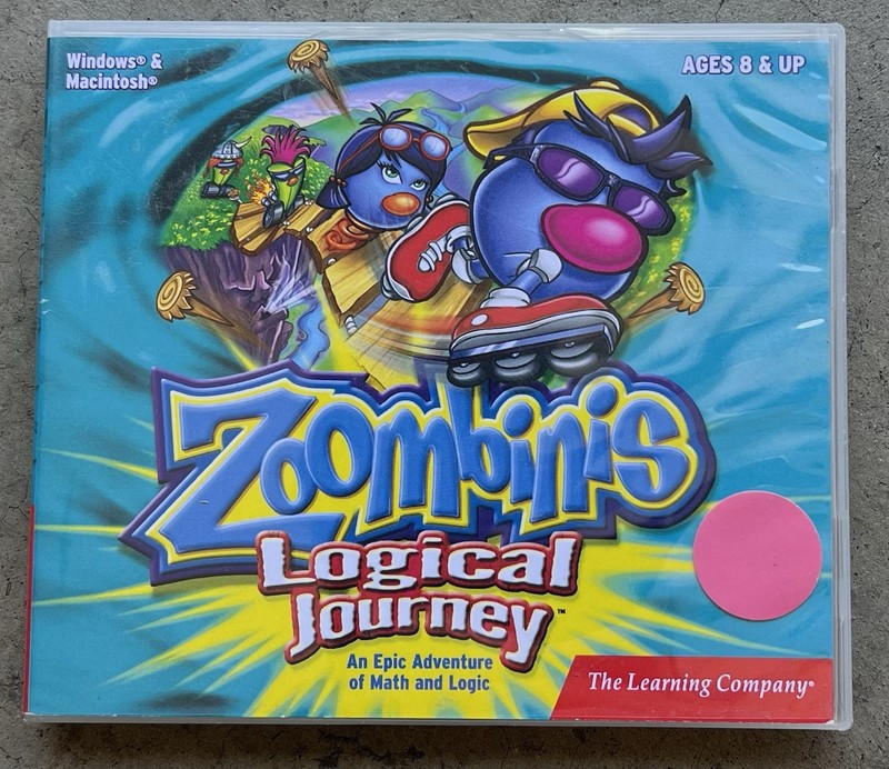 ZOOMBINIS LOGICAL JOURNEY Windows PC Computer CD-ROM Game Tested Works