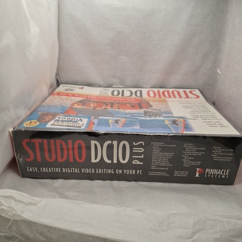 Pinnacle Studio DC10 Plus PC Video Editing Windows 98 Big Box Sealed gallery