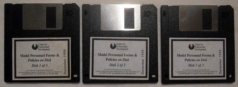 Model Personnel Forms & Procedures on Disk(Dec. 1999) – 3 x 1.44MB HD 3.5″ Disks