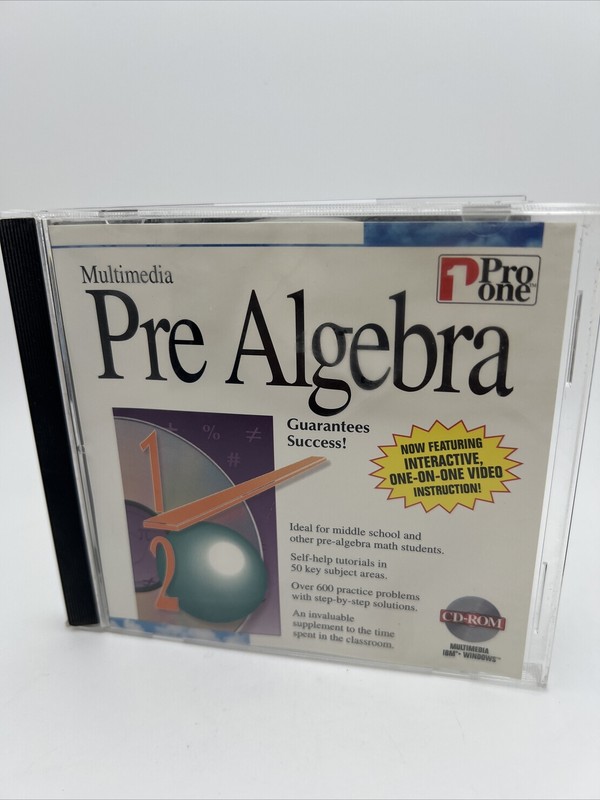 Pro One Multimedia Pre Algebra. CD32