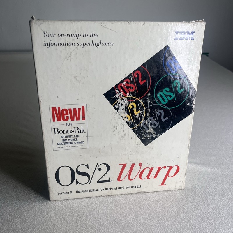 IBM Vintage OS/2 Warp Version 3 Computer Software