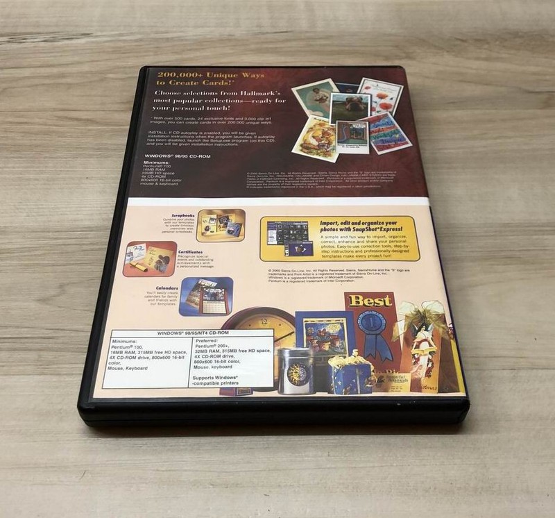 Hallmark Card Studio Express & Print Artist Platinum Combo For PC WIN 95/98 gallery