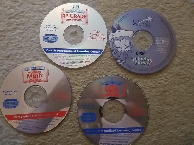Vintage Retro Children's Learning and Game 26 PC CD Lot gallery