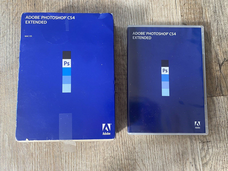 Adobe Photoshop CS4 Extended for Mac OS Full Retail version DVD w/Serial Number
