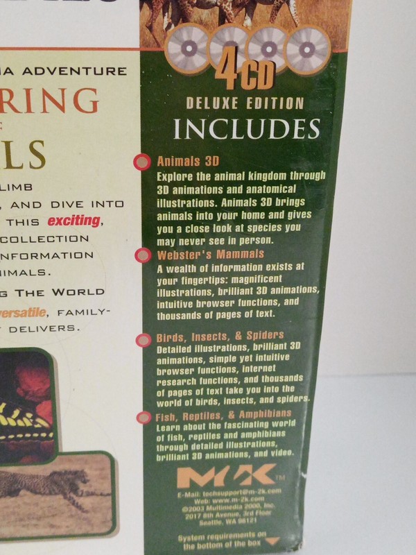 Webster's Millennium The World Of Discovering Animals 4 CD Deluxe Edition For Pc gallery