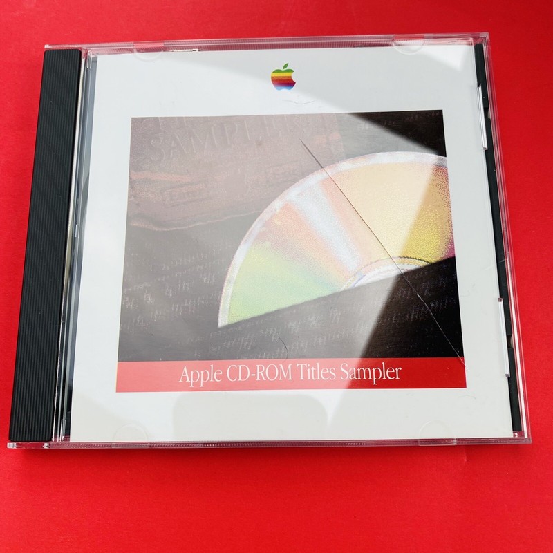 Vtg APPLE CD-ROM Titles Sampler 1992 Intro News The Movie 873000