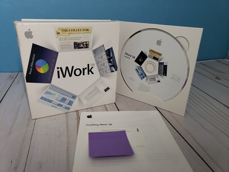 Apple Mac iWork ’08 – Includes Keynote, Pages, Numbers – MA790Z/A w/ Product key