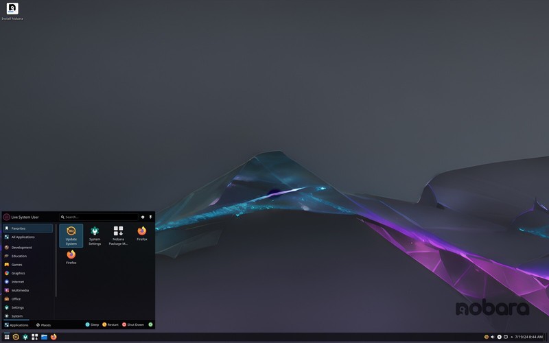 Nobara Linux Bootable Live USB Flash Drive 64Bit GNOME KDE Nobara gallery