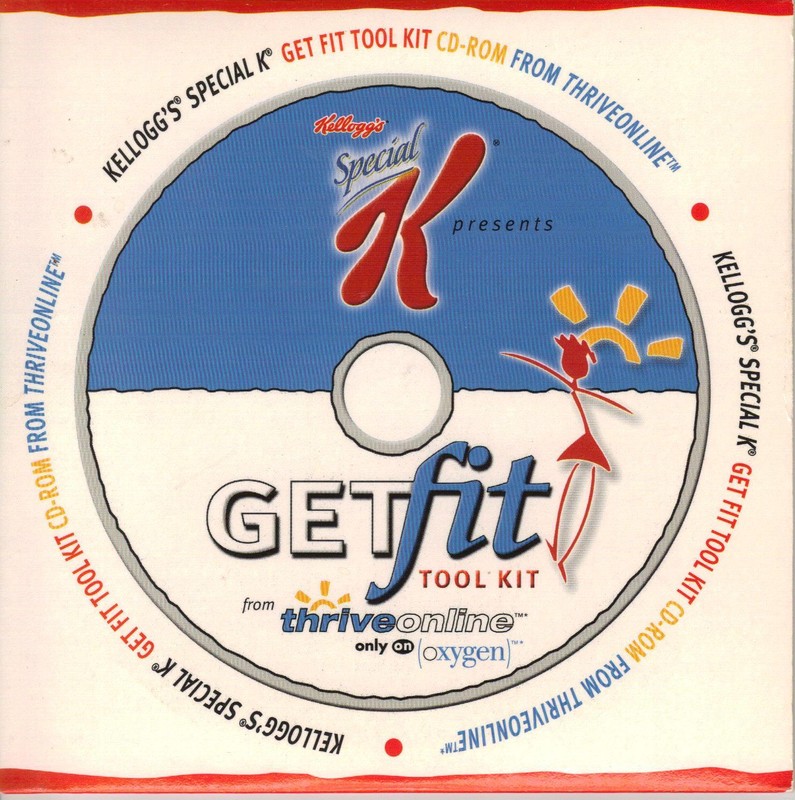 Kelloggs Special K Get Fit Tool Kit From ThriveOnline on Oxygen CD-ROM 2000 Rare