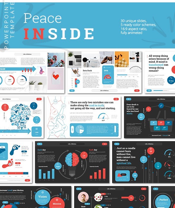 Peace Inside PowerPoint Presentation Template