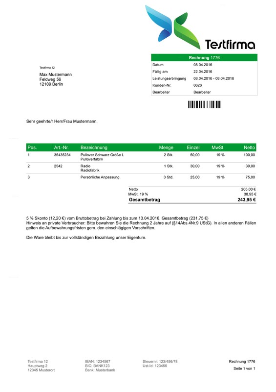Rechnungsprogramm für Unternehmen,Händler,Dienstleister,Handwerker,Firmen EDV gallery