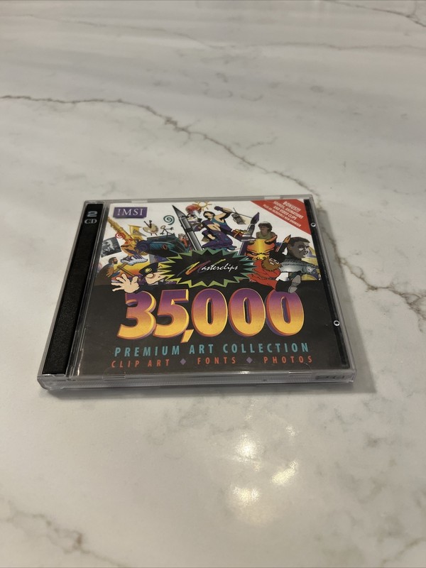 Software PC Masterclips 35000 Premium Image Collection 2 CDs – Win 3.1 or Higher