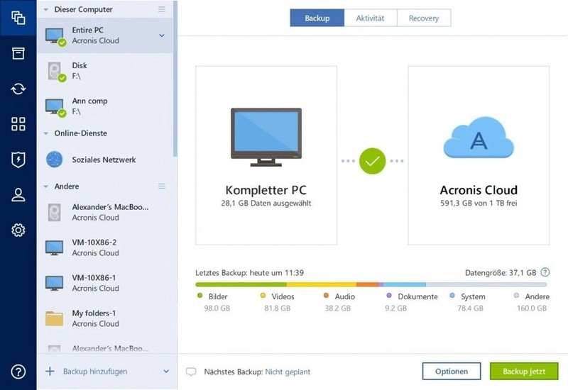 Acronis True Image 2025 Full Version 1 PC/Mac Permanent License DE/ML + Manual NEW gallery