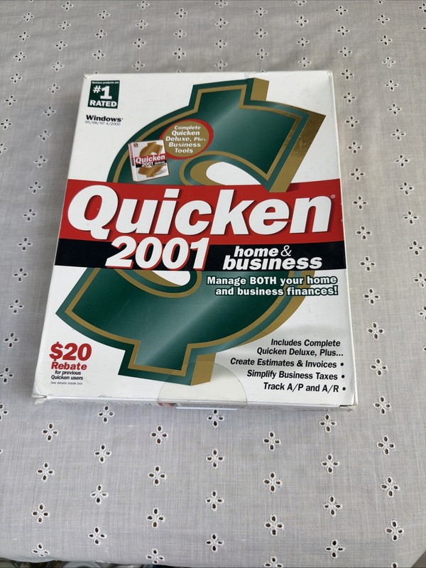 Quicken 2001 Home and Business NEW SEALED