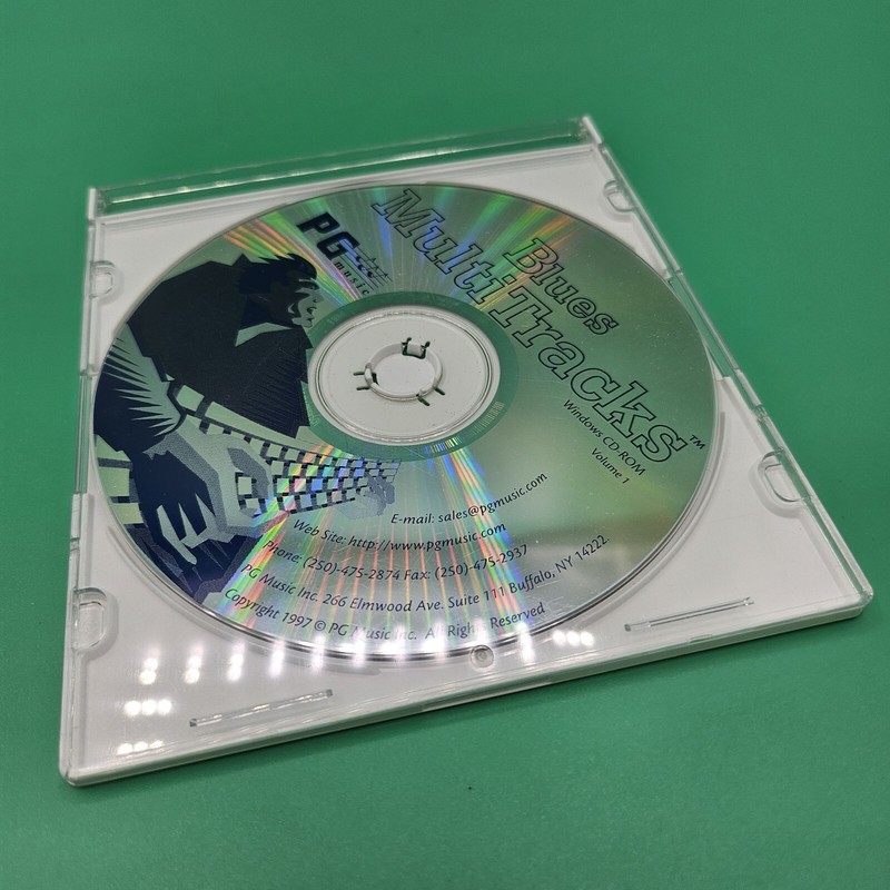Blues MultiTracks Volume 1 CD-ROM PG Music Disc Only 1997 Vintage Windows PC VTG gallery