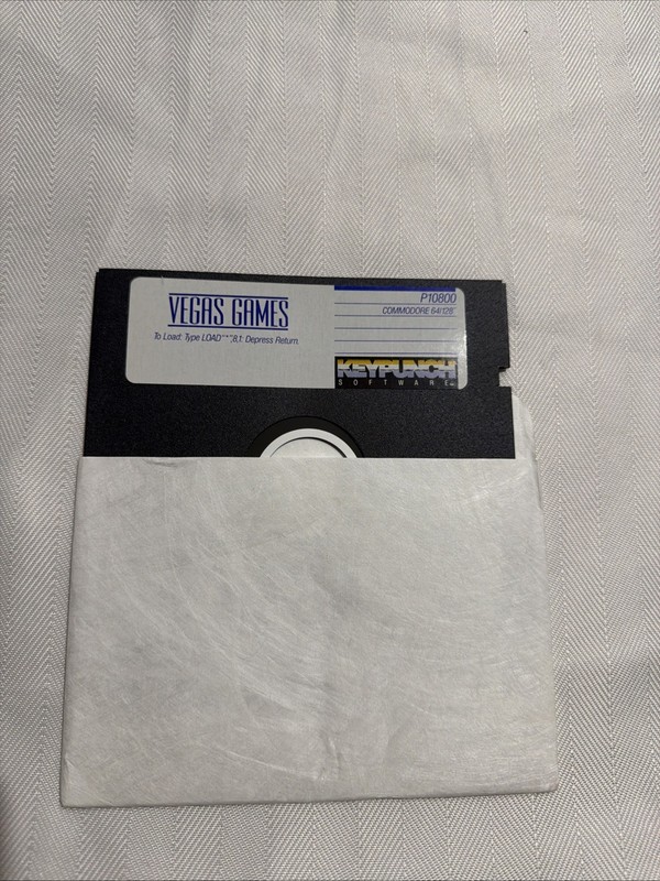 Vegas Games MS-DOS PC Game on 5.25″ disk