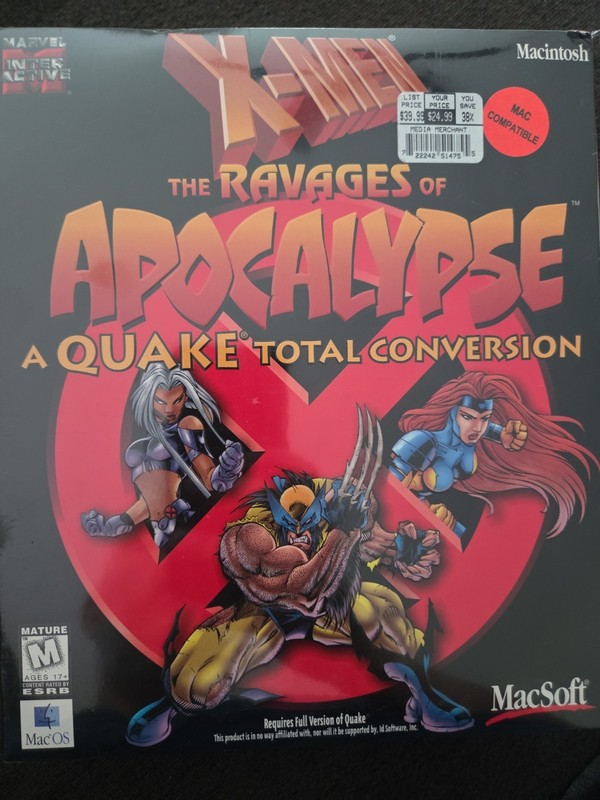 X-Men: The Ravages of Apocalypse PC CD-ROM Quake Game Expansion Pack Sealed!