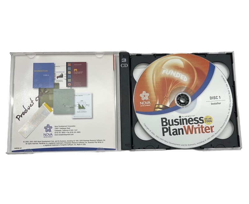 Planwright Business Plan Writer Software Deluxe 2004 Brand New Sealed gallery