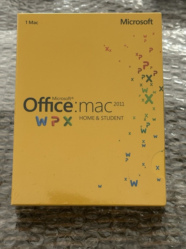 Microsoft Office Mac 2011 WPX Home & Student – 1 MAC – GZA00267 – Factory Sealed