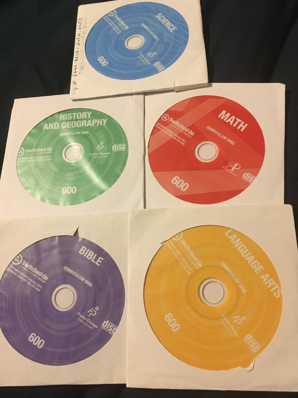 Switched on Schoolhouse, 6th grade 5’subject complete free ship, AOP SOS