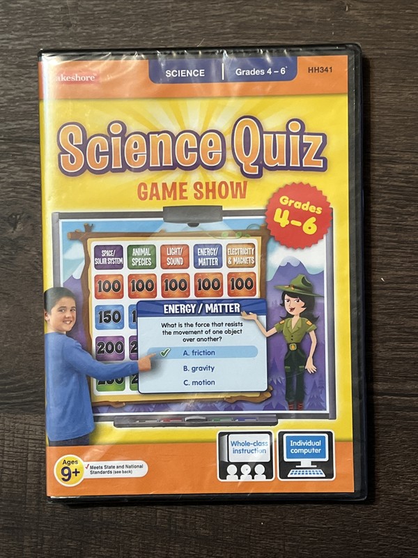 Lakeshore Science Quiz Game Show – Gr. 4-6 – Single License CD-ROM NEW