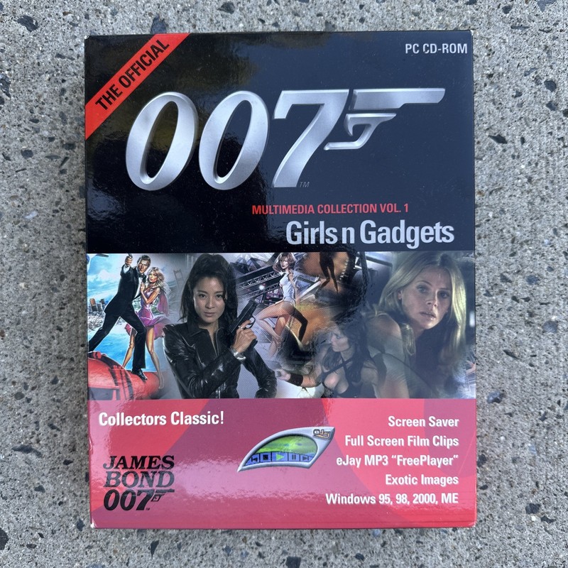 New Sealed Official James Bond 007 Vol. 1 Girls N Gadgets Windows PC CD Boxed