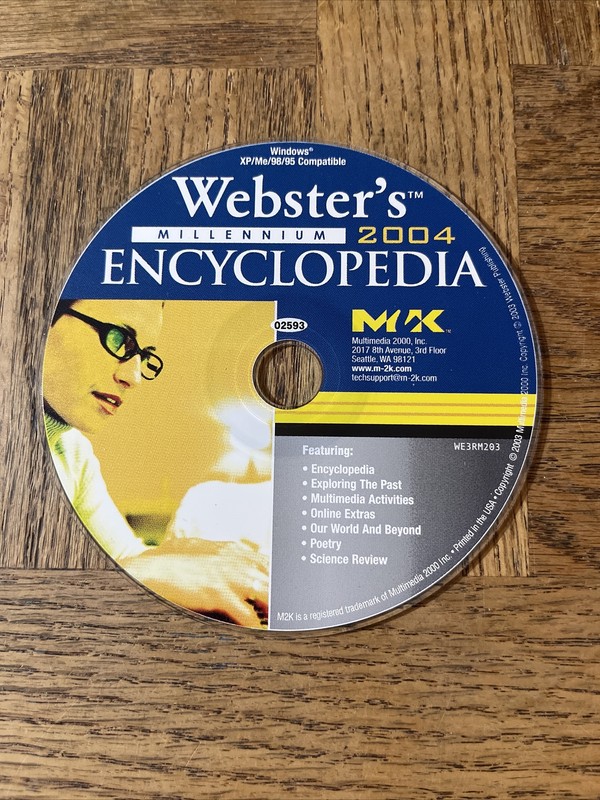 Webster’s 2004 Encyclopedia PC Software