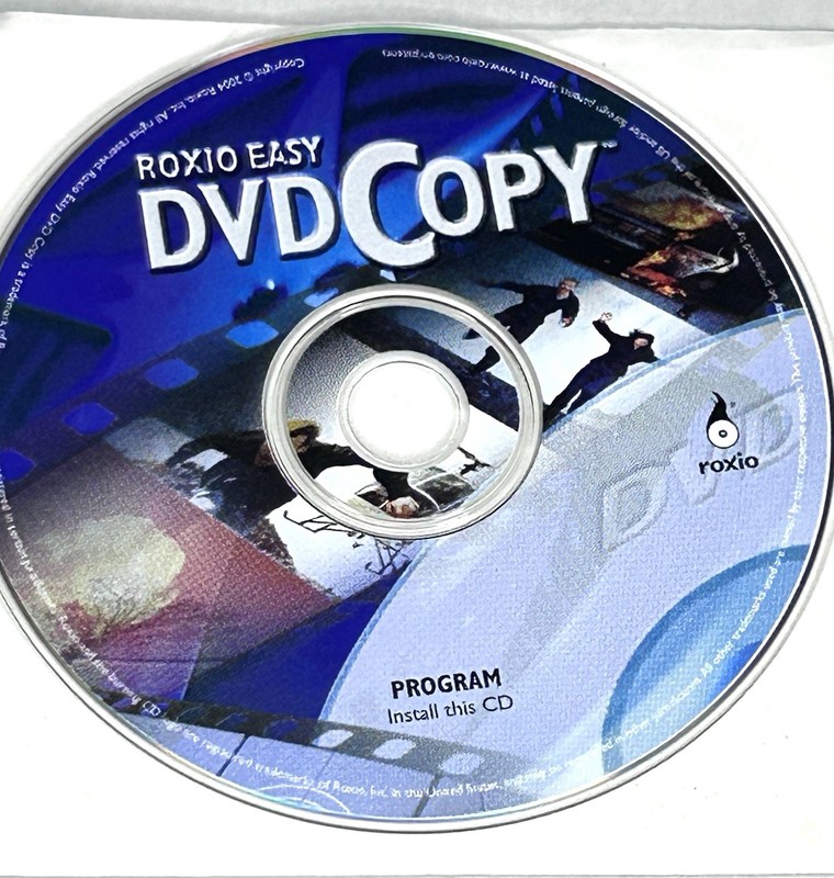 Roxio Easy DVD Copy PC Software Installation Disc Only – Vintage 2004