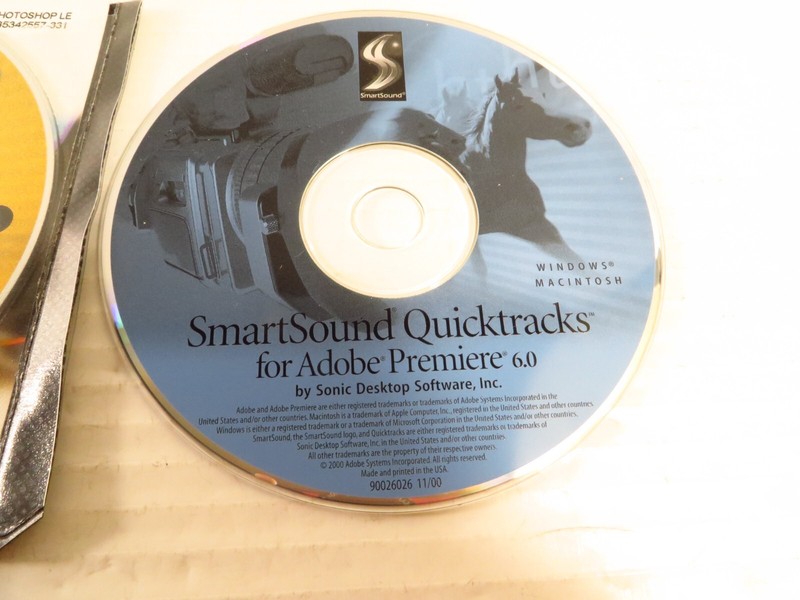 Adobe Premiere 6.0 Upgrade CD w/ Serial Number + SmartSound Quicktracks gallery