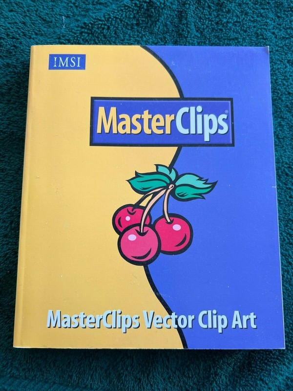 IMSI Master Clips Vector Clip Art Book ~ Manual Only ~ “NO CD” ~ PB VG