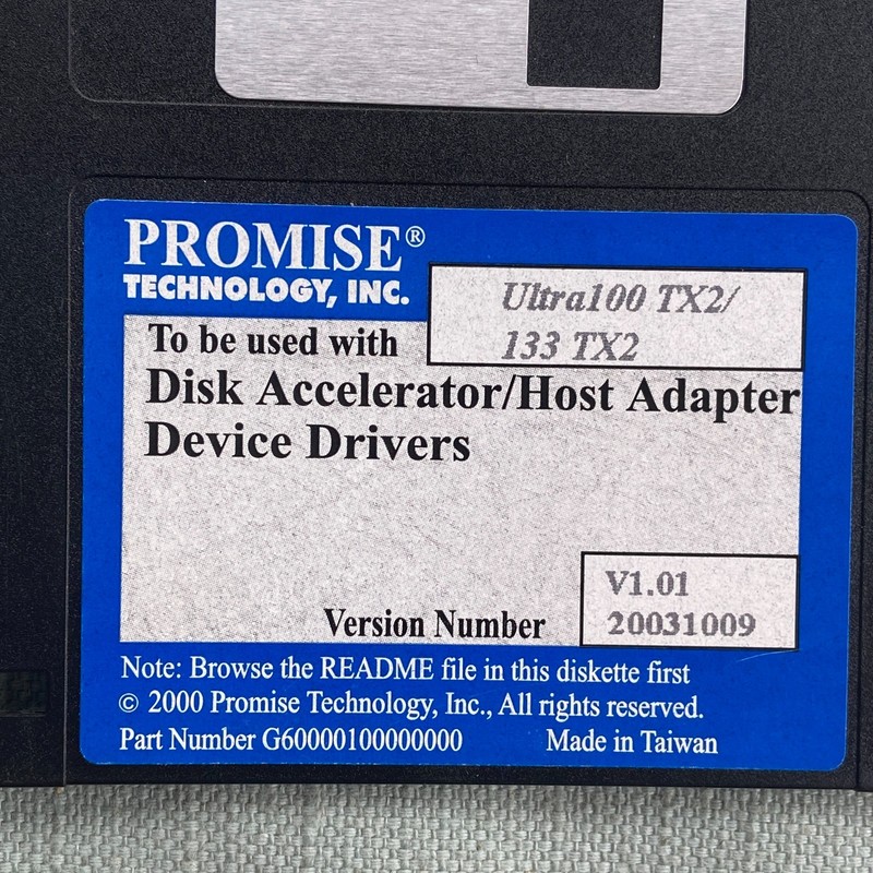 Software Driver Promise Technology Disk Accelerator Host Adapter V1.01 Ultra100 gallery
