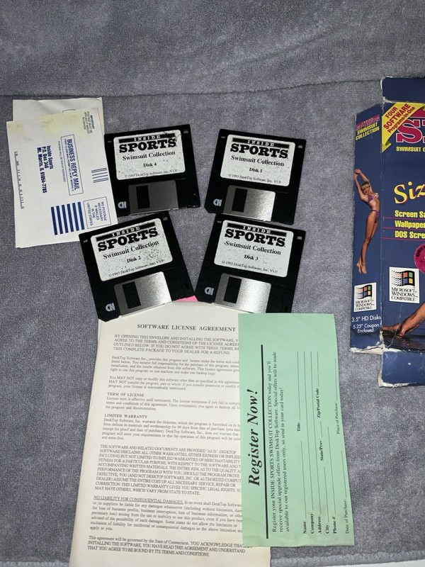 Desktop Software Inc. Inside Sports Swimsuit Screen Saver Windows DOS Floppy 3.… gallery