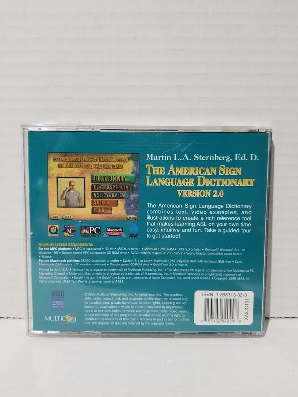 The American Sign Language Dictionary 2.0 [Win/Mac CD-ROM, 753182040998] gallery