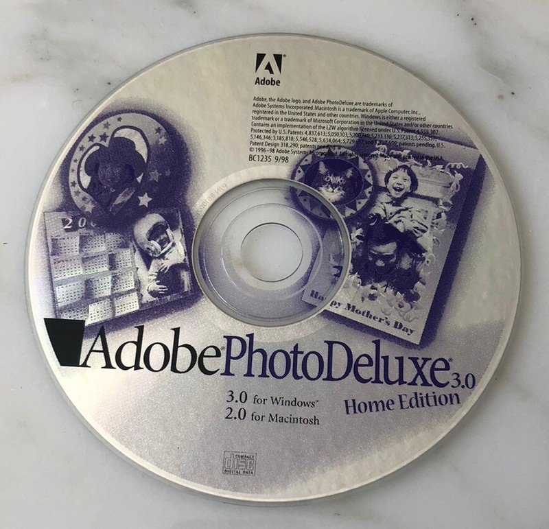 Adobe Photo Deluxe 3.0 Windows Home Edition 2.0 Macintosh Original CD