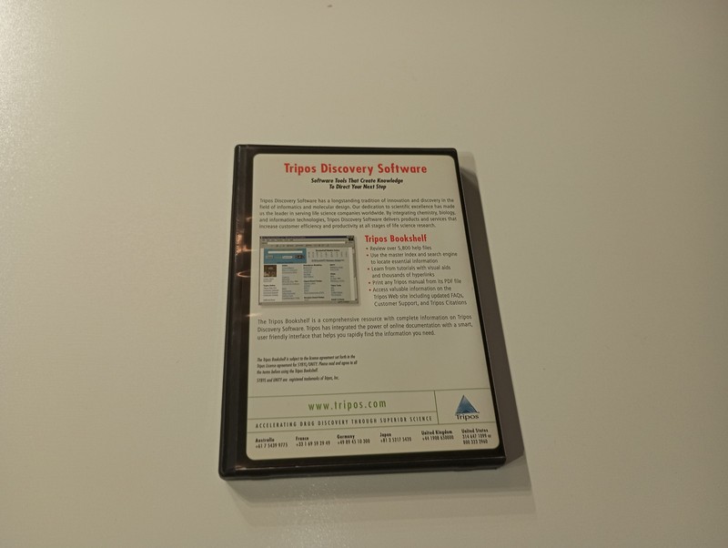 Tripos Discovery Software Bookshelf 6.9 Linux CD ROM version gallery