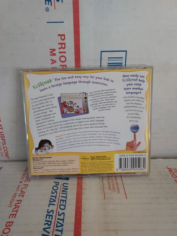 KidSpeak Spanish French German Italian Japanese Hebrew CD-ROM Used - #163 gallery
