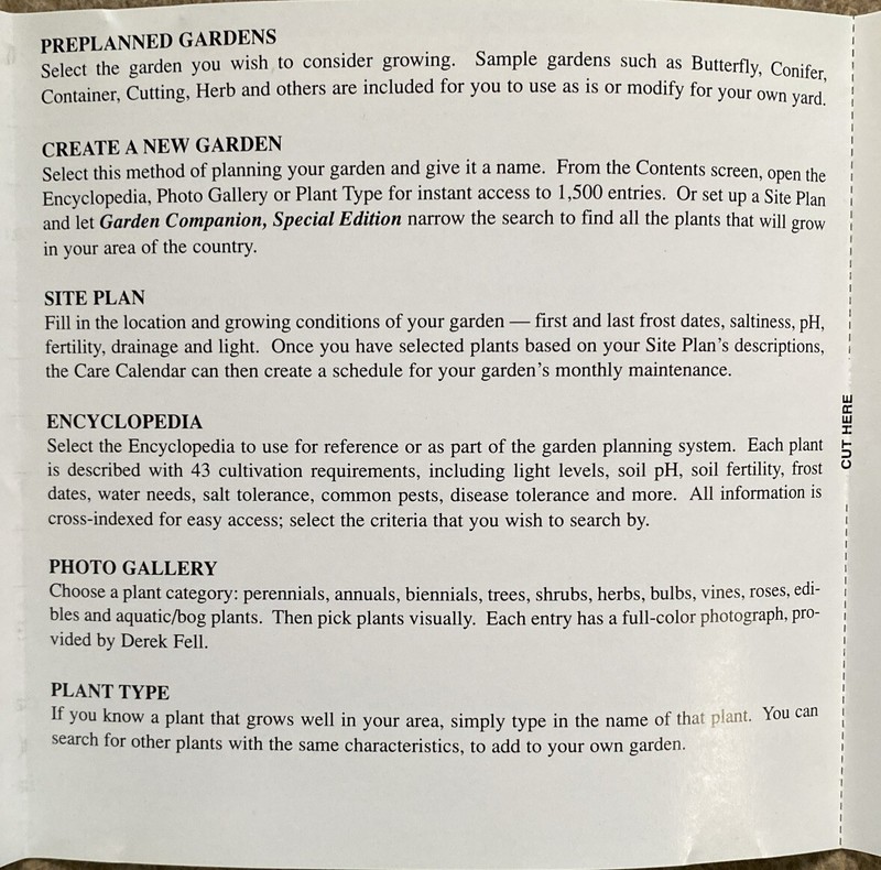 Rare GARDEN COMPANION Special Edition CD ROM 1998 BP PROCARE Made in USA gallery