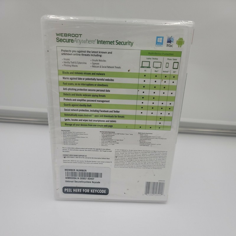 Webroot Secure Anywhere Internet Security Plus (3 Devices) Windows 8 gallery
