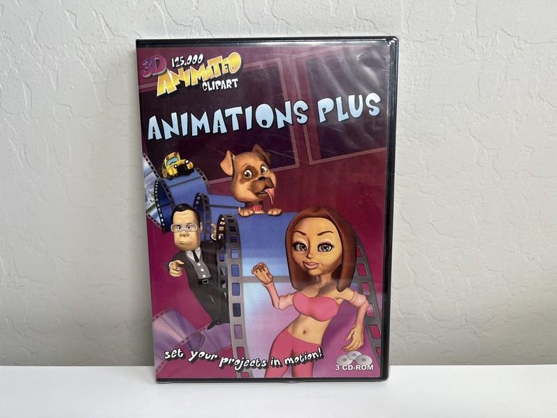 2005 Animation Factory Animation Plus 3D Animated Clipart (3-Disc CD-ROM Set)