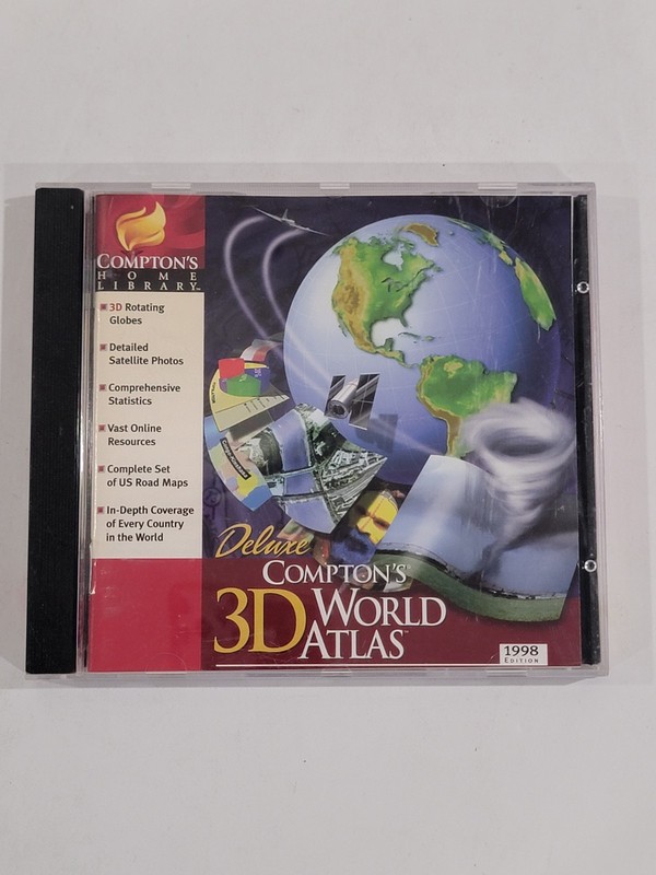 Compton’s 3D World Atlas Deluxe (PC CD-ROM, 1998) The Learning Company