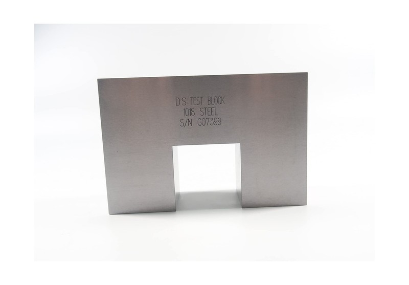 AWS-DS Sensitivity Distance Calibration Block UT Block 1018 Steel with Certif...