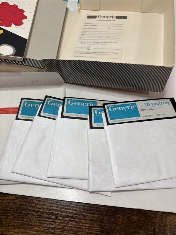 3D Drafting, IBM/PC, Generic Software, 1989 gallery
