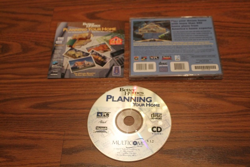 Better Homes and Garden Planning Your Home (PC/MAC, 1997) Near Mint CD-ROM