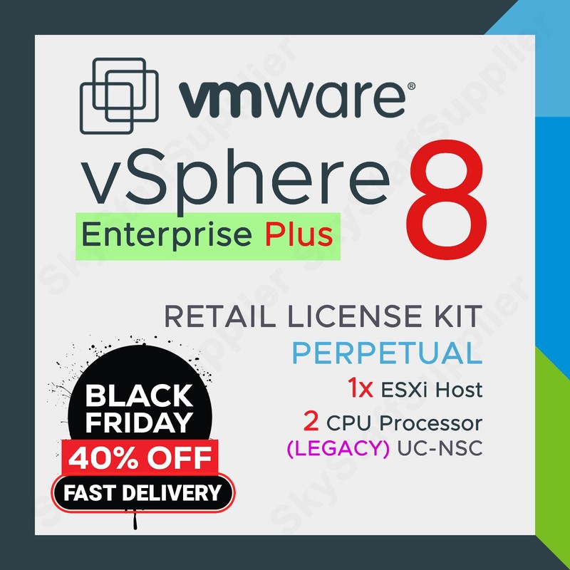 VMware vSphere Enterprise Plus v.8 Perpetual License 2 CPU - UC NSC RETAIL PACK gallery