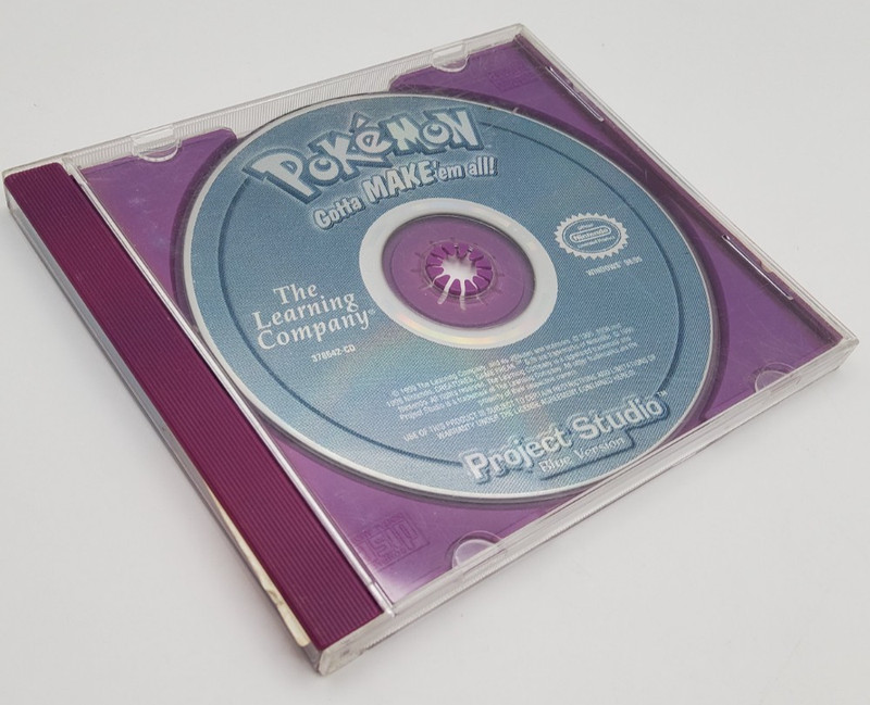 Pokémon Project Studio: Blue Version ~ The Learning Company 1999 ~ VTG CD-Rom