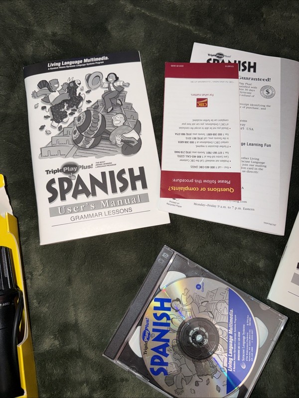 TRIPLE PLAY PLUS SPANISH LIVING LANGUAGE SERIES SPANISH LEARNING SYSTEM Q95 gallery
