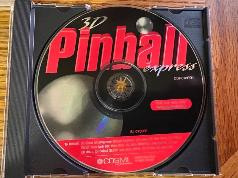 Cosmi 3D Pinball Express Software in Jewel Case
