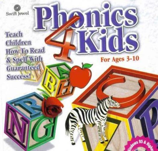 Phonics 4 Kids PC CD child learn to read spelling words alphabet rhyming game!