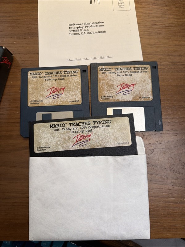 1992 IBM PC “Mario Teaches Typing” - Big Box gallery