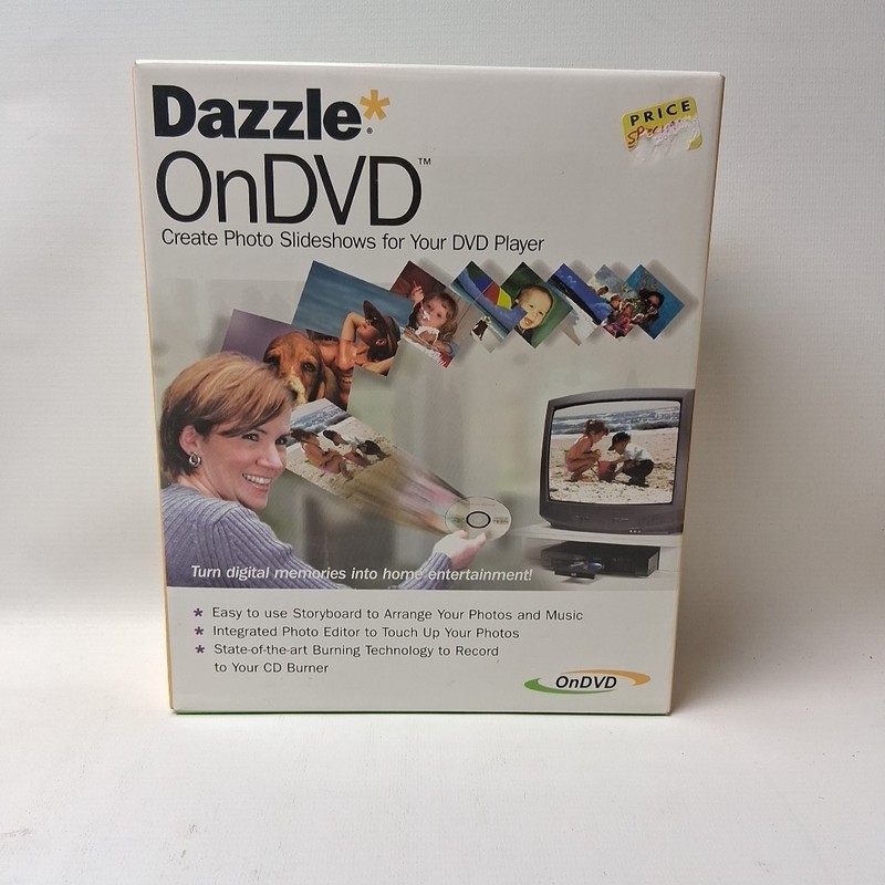 Dazzle OnDVD by SCM Microsystems Creating Slideshow CD-ROM and Guide